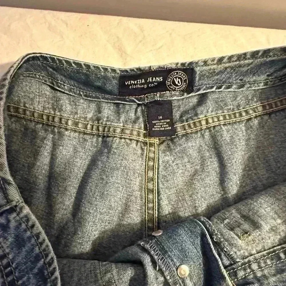 Size 16 Vintage Venezia Jeans— Button Fly - Picture 3 of 6